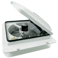 MaxxFan Plus with Thermostat, Power Lift, Rain Sensor and Remote 00-04540KIA