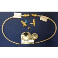3/8&quot; Dual Regulator Kit 290mj with Twin Pigtails &amp; a 5/16&quot; Adaptor