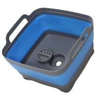 Space Saving Collapsible Blue Sink