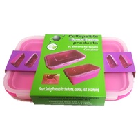 Collapsible Silicone Rectangle Container 5L - Pink