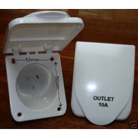 10Amp Power Outlet - White