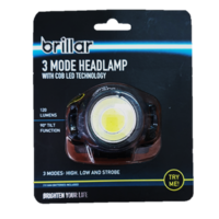 Brillar 3 Mode Head Lamp with Cob LED Technology 