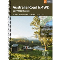 HEMA Map Australia Road and 4WD Easy Read Atlas : Edition 13 