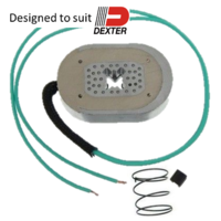 10&quot; Electric Oval Brake Magnet w/ Retaining Clip to suit Dexter 