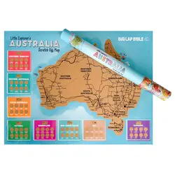 Little explorers Australia scratch off map