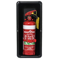 Black Fire Extinguisher Box