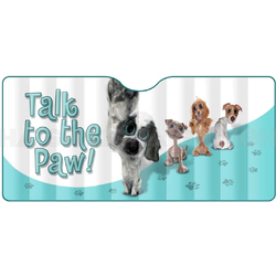 Car Windscreen Sun Shade talk to the paw- 145cm x 70cm