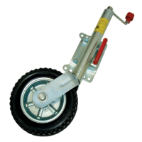AL-KO 10&quot; Swivel Jockey Wheel 200mm - Solid Tyre