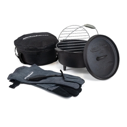 Cast Iron Camp Oven Set 4.5QT