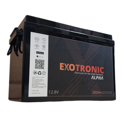 Exotronic 12V 200Ah Alpha Bluetooth Lithium Battery